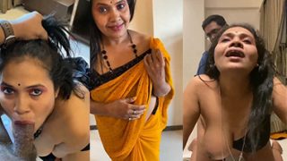 Telugu Milf Aunty Blowjob – Standing Doggy Fuck